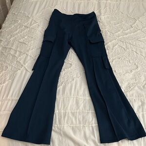 Women's Navy Flared Pants